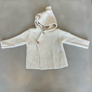 Zara 6-9 month cream sweater. lightly used clean.